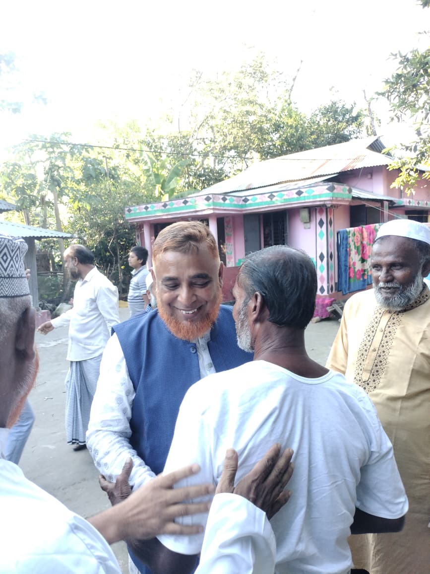 মুছাপুরে আলাউদ্দীন সিকদারের বাড়ি বাড়ি গণসংযোগ