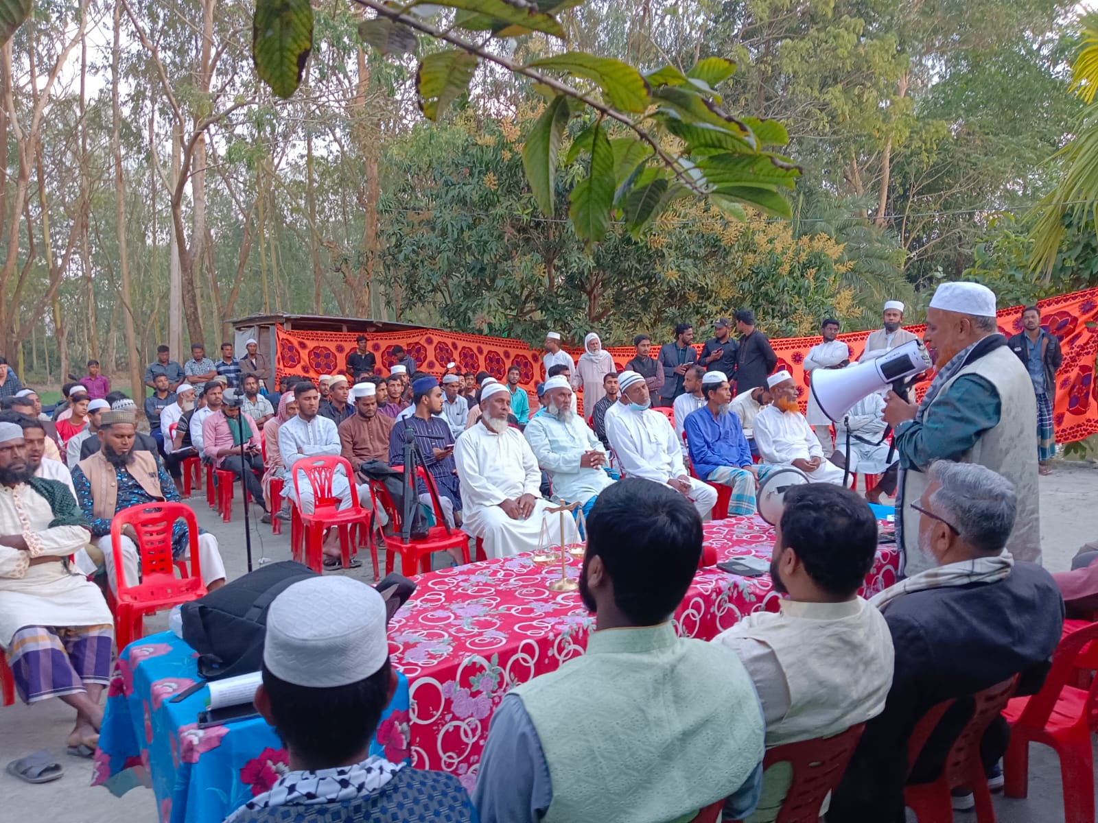উড়িরচরে আলাউদ্দীন সিকদার-এর গনসংযোগ ও পথসভা